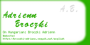 adrienn broczki business card